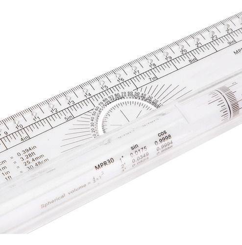 Régua De Rolamento Paralela De 30 Cm E 11,8 Polegadas Multiu