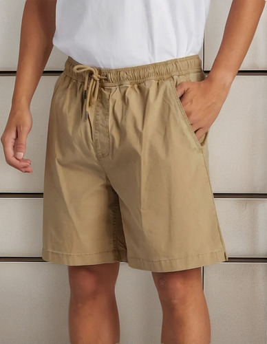 Short Playa Quiksilver Taxer Beige Hombre Aqyws03234-cjz0