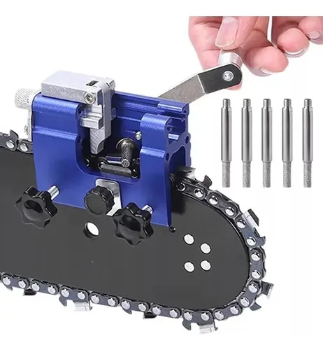 Para Afilador De Motosierra + Juego De 5 Cabezales De