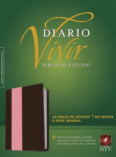 Biblia De Estudio Diario Vivir Ntv · Simil Piel Rosa Y Café