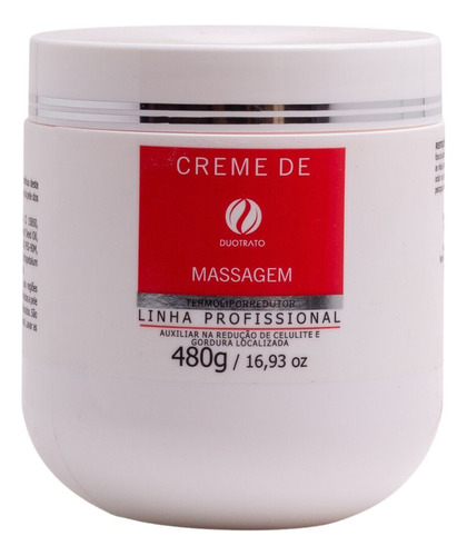  Creme Massagem Termoativo Redutor Lipolítico Duotrato 480g