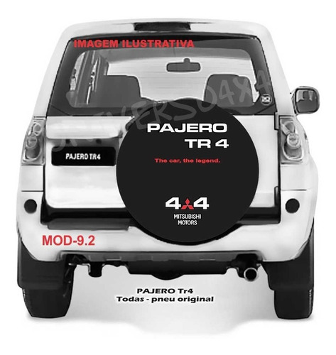 Capa Estepe Tr4 Pajero Grátis Cabo+cadeado The Car 4x4 M-9.2