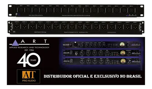 Art P16 Patchbay Xlr 16 Pontos Xlr I/0 Balanceado | Parcelamento