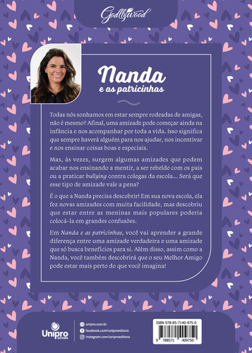 Nanda e as Patricinhas, de Bezerra, Nanda. Coleção Godllywood Editorial Unipro Editora Ltda,Unipro Editora, capa mole em português, 2021