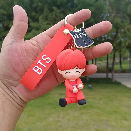 Llaveros Bts Kpop 3d - Paquete De 7 Dorado