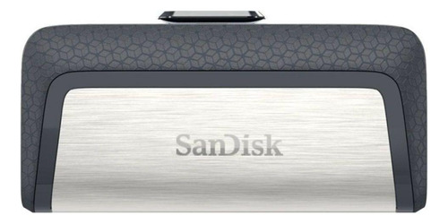 Imagen 1 de 3 de Memoria USB SanDisk Ultra Dual Drive Type-C 128GB 3.1 Gen 1 negro y plateado