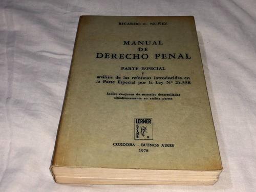 Manual De Derecho Penal - Ricardo Nuñez