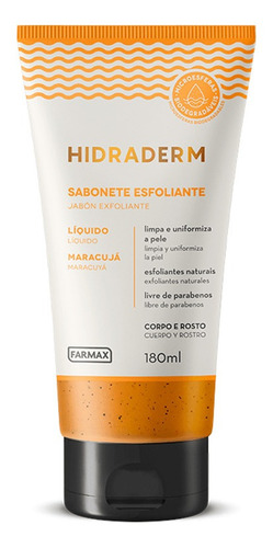 Sabonete Liquido Esfoliante Hidraderm Maracujá 180ml Farmax
