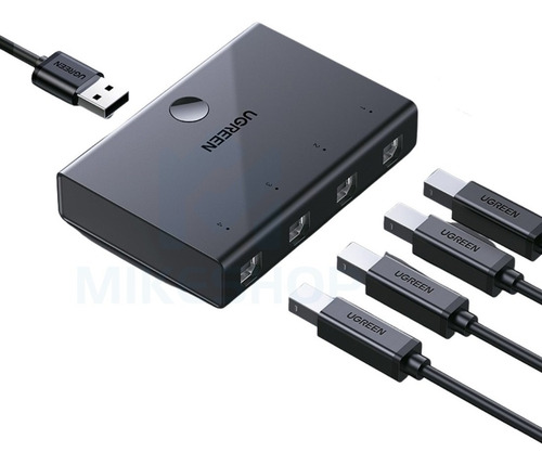 Interruptor Ugreen 4 en 1 para compartir USB a USB tipo B