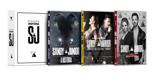Dvd Sandy E Junior - Box Nossa História Deluxe Frete Grátis