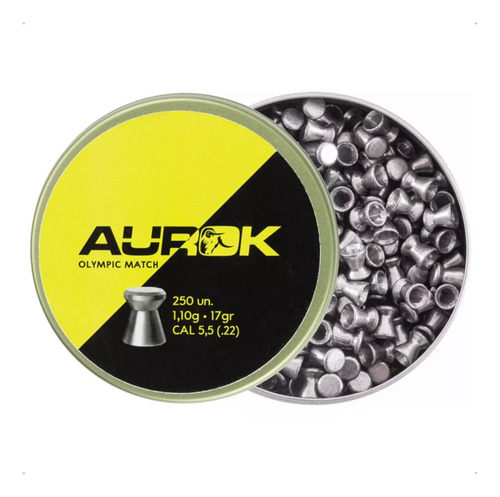 Chumbinho Aurok Olympic Match 5.5mm 1,10g Carabina 250un