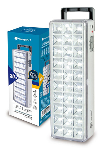 Lampara Emergencia Recargable Powerlab 30 Led