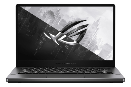Notebook para jogos Asus Rog Zephyrus G14 GA401qc cinza Eclipse 14, Amd Ryzen 7 5800hs 16 GB de RAM, SSD de 512 GB, Nvidia Geforce Rtx 3050 120 Hz 2560x1440px Windows 11 Home