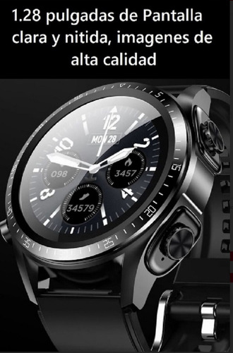 Smartwatch 2 En 1 Jm03 Touch Screen Con Audífonos Incluídos