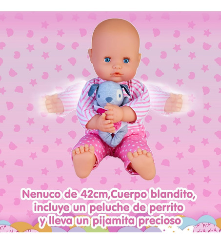 Muñeca Bebe Nenuco Abrasitos 42 Cm