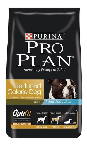 Ração Pro Plan OptiFit Reduced Calorie para cachorro adulto da raça pequena sabor frango/arroz em saco de 1kg