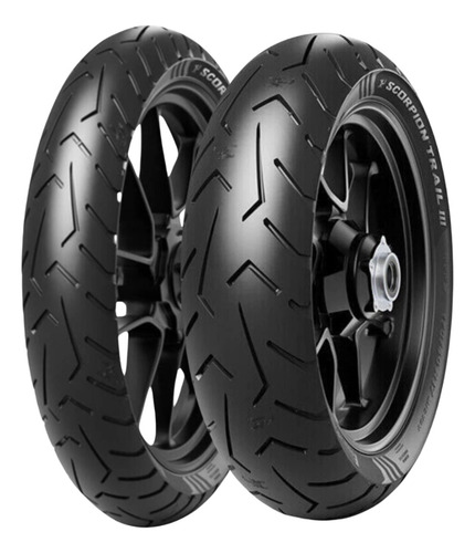Jogo Pneu 120/70-17 + 160/60-17 Pirelli Scorpion Trail 3
