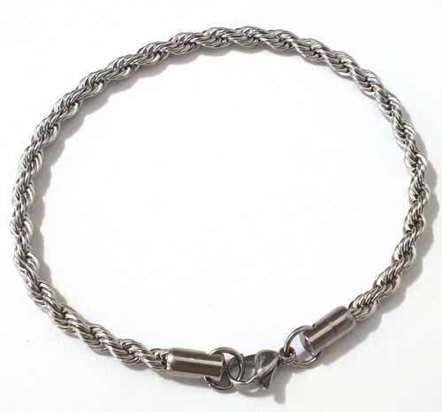 Pulseira Masculina Aço Cirúrgico Inox Antialérgico Trançado!