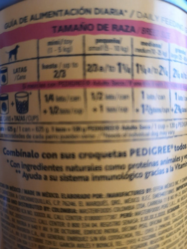 Caja 10 Pz Pedigree 625 Gr Res