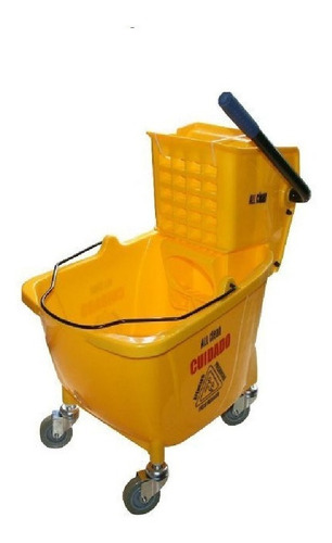 Carrito Para Limpieza De 32 Litros Amarillo Con Garantía