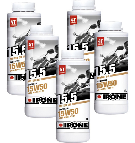 Aceite 15w50 Semisintetico Ipone 15.5 4t  X5lt