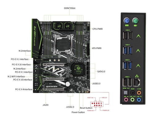 Kit Xeon E5 2680 V4 +placa Mãe F8 X99 +1tb Ssd +cooler