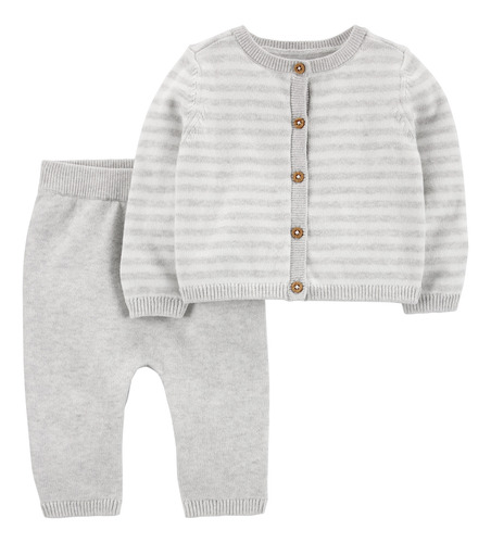 Set Con Saco A Rayas Y Pantalón De Algodón Carters 1n71451