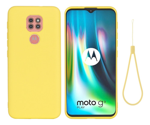 Funda De Silicona Líquida Para Motorola Moto G9 Play