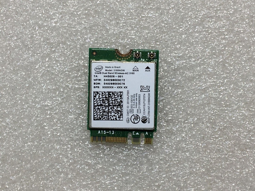 Imagem 1 de 3 de Placa Wifi Wireless Ac Intel Dual Band 3160ngw