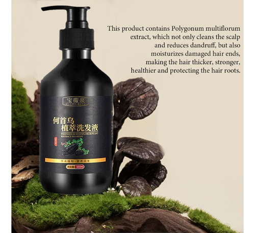 O Shampoo Polygonum Multiflorum Limpa O Couro Cabeludo E For