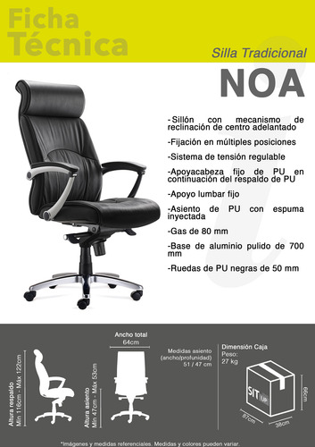Sillón Ejecutivo Noa Home Office