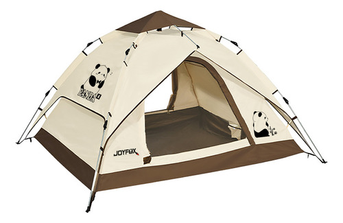 Joyfox Barraca Camping Acampamento Automático Dois 4/5 Pessoas Bege