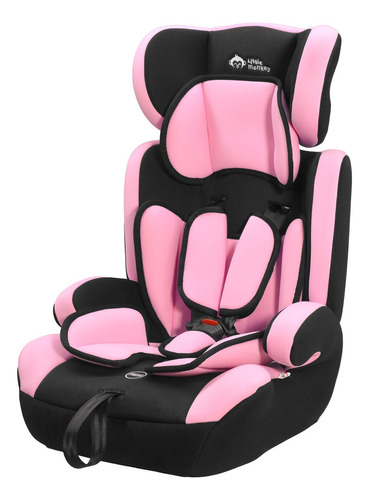 Autoasiento Rosa Bebe 3 Posiciones Arnes 5 Puntos Seguridad