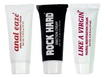 Comprar 3 Lubricantes Anal Eaze + Rock Hard + Like A Virgin 10 Ml Sin Sabor