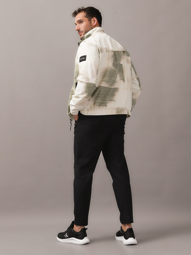 Chaqueta Diffused Grid Multicolor Calvin Klein