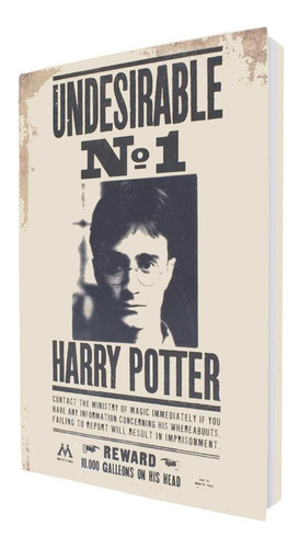 Libreta Harry Potter 3d Lenticular Marca Paladone