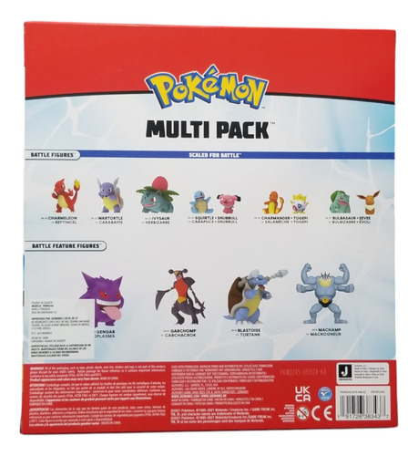 Figuras De Acción Pokémon Battle Ready Jazwares Multi-pack