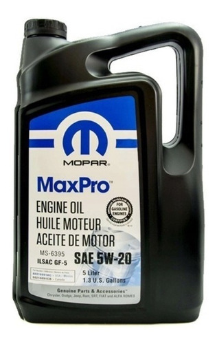 Aceite para motor Mopar semi-sintético 5W-20 para autos, pickups & suv de 1 unidad