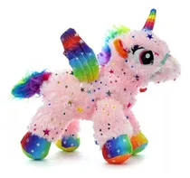 Comprar Peluche Unicornio Arcoiris Grande Con Alas Pony Magico  Unicórnio