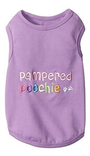 Parisino Pet Pampered Poochie Perro Camiseta Xlarge