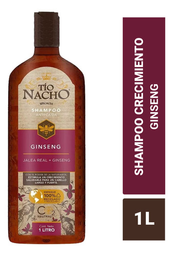 Shampoo Tío Nacho Ginseng Estimula Crecimiento Anti Caída 