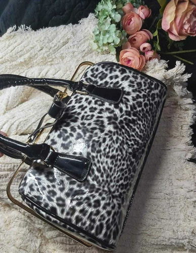 Cartera Bag Elegante Animal Print. Nueva  