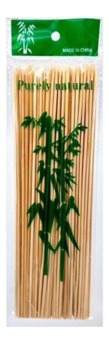Palillos De Bambú Para Brochetas Palo 30cm 90pz