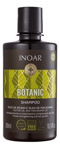 Shampoo Inoar Botanic Óleo De Rícino E Macadâmia 300ml
