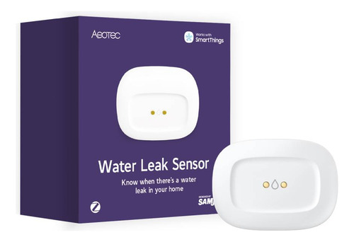 Sensor De Fuga De Agua Aeotec Zigbee Color Blanco