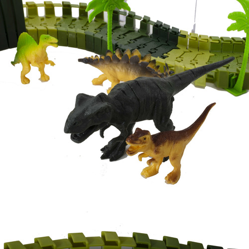 Pista Trilha Maluca Dinossauro Track Looping 119 Peças
