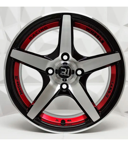 Rines 14x6 4/100 Para Tsuru Pointer Chevy Aveo Spark Beat Mb/red