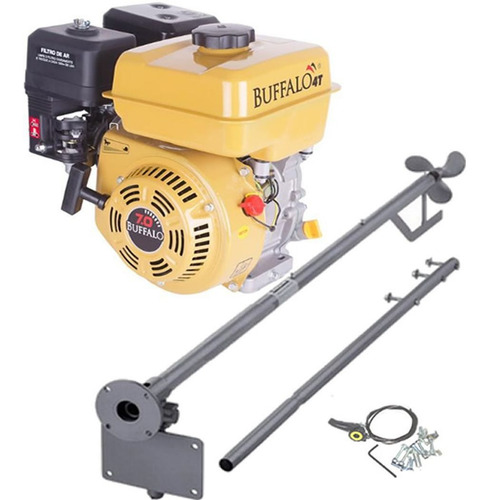 Imagem 1 de 3 de Motor Barco Buffalo 7hp 4tpopa E Rabeta Completa 2.20 Std