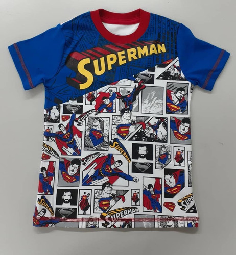 Camisas Franelas Niños Superman Super Heroes Marvel Disney