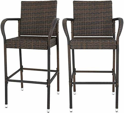 Super Oferta Taburete De Bar De Mimbre Mejorado Sillas Silla